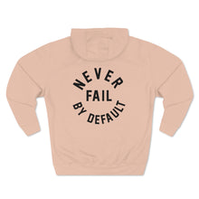 Load image into Gallery viewer, Pale Pink Products Of Our Mindset® NFBD Premium Pullover Hoodie just the right blend of bold warm and cozy. Made with three-panel fleece lining this pullover is roomy and double stitched for durability. Featuring our mantra &quot;Never Fail By Default&quot; with Highest Quality DTG Prints. Pick one in your favorite color to match your style.
