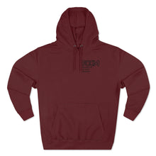 Load image into Gallery viewer, Maroon Products Of Our Mindset® NFBD Premium Pullover Hoodie just the right blend of bold warm and cozy. Made with three-panel fleece lining this pullover is roomy and double stitched for durability. Featuring our mantra &quot;Never Fail By Default&quot; with Highest Quality DTG Prints. Pick one in your favorite color to match your style.
